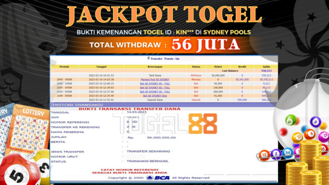 bukti jackpot togel88 #2