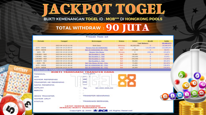 Bukti jackpot Togel88 #93