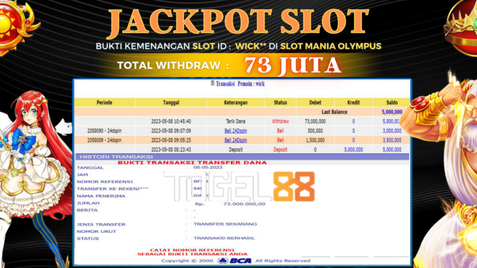 Bukti jackpot Togel88 #160