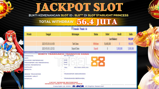 Bukti jackpot Togel88 #194