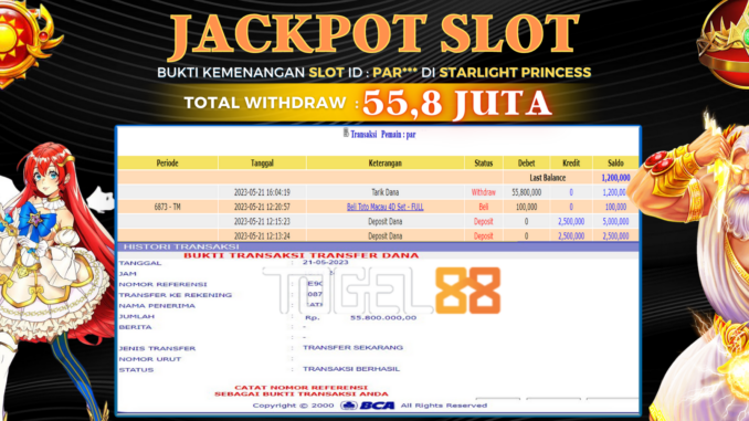 Bukti jackpot Togel88 #197