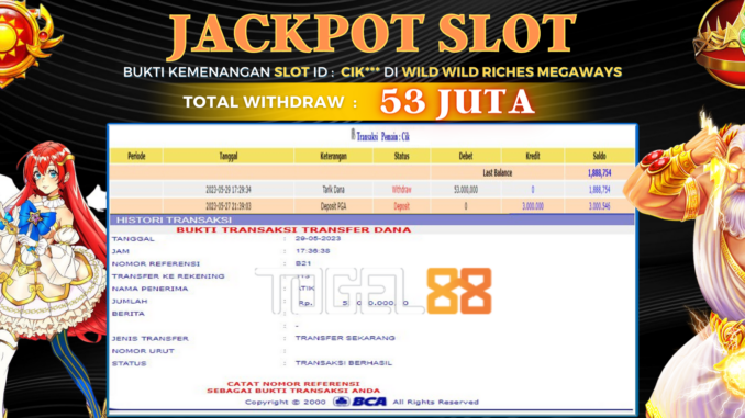 Bukti jackpot Togel88 #209