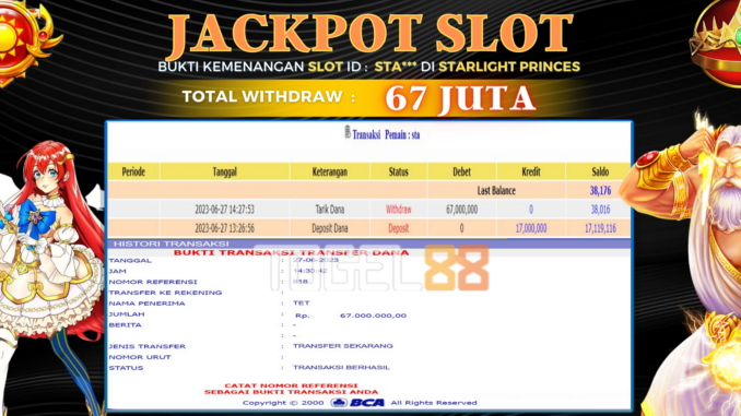 Bukti jackpot Togel88 #235