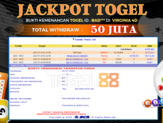 Bukti jackpot Togel88 #332