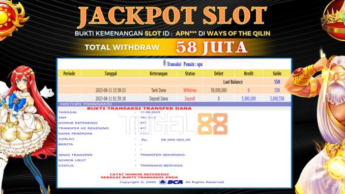 Bukti jackpot Togel88 #384