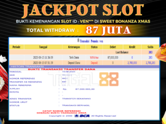 Bukti jackpot Togel88 #346