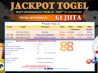 Bukti jackpot Togel88 #379