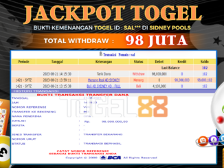 Bukti jackpot Togel88 #363