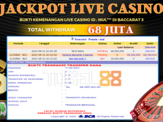 Bukti jackpot Togel88 #394