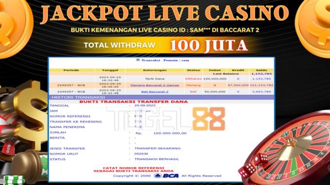 Bukti jackpot Togel88 #467