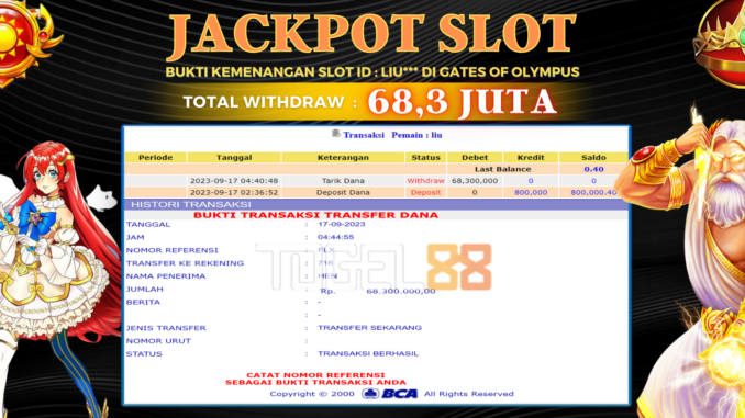 Bukti jackpot Togel88 #439