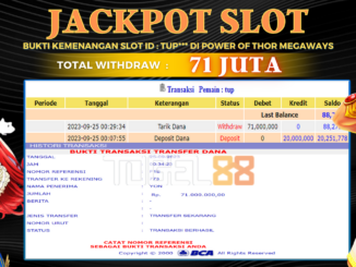 Bukti jackpot Togel88 #468