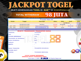 Bukti jackpot Togel88 #450