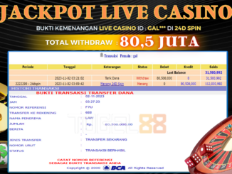 Bukti jackpot Togel88 #450