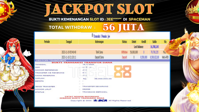 Bukti jackpot Togel88 #492