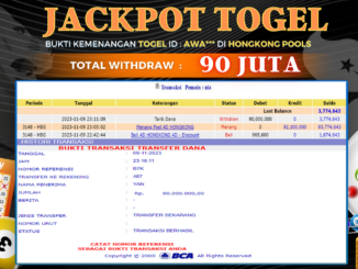 Bukti jackpot Togel88 #468