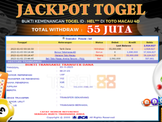 Bukti jackpot Togel88 #499