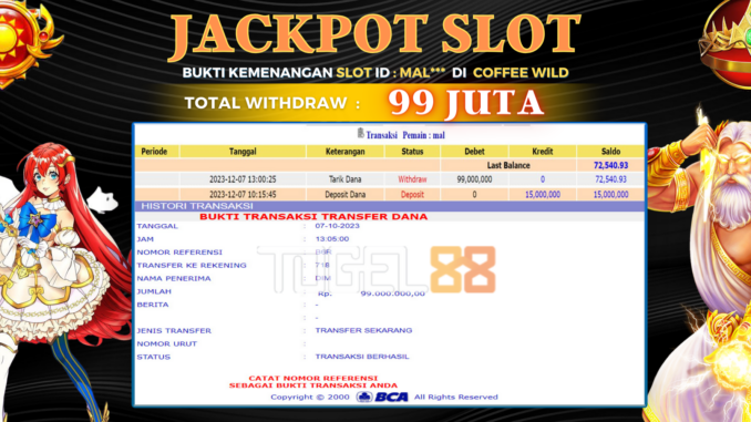 Bukti jackpot Togel88 #534