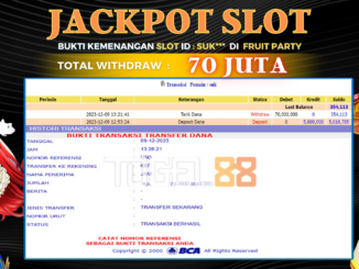 Bukti jackpot Togel88 #538